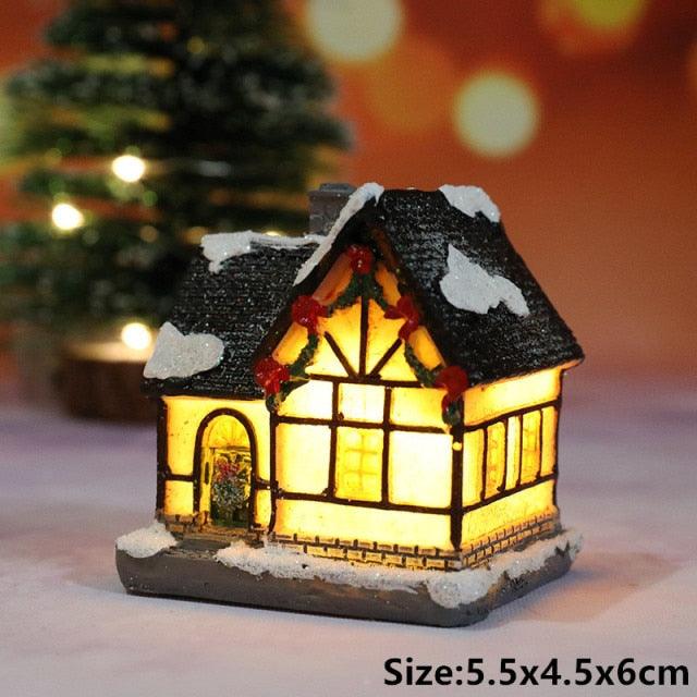 Santa and Snowman Christmas Lantern Lights