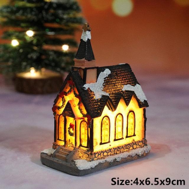 Santa and Snowman Christmas Lantern Lights