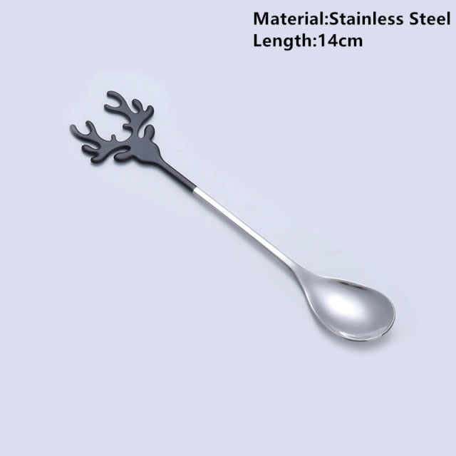 Merry Christmas Deer and Tree Spoon Options