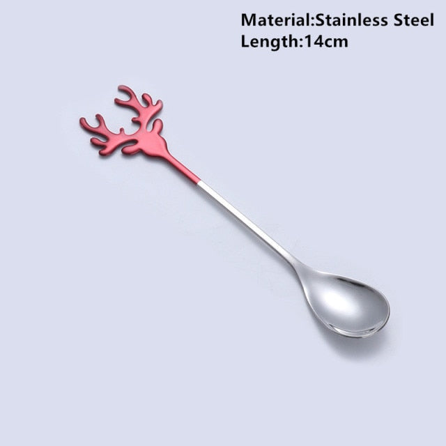 Merry Christmas Deer and Tree Spoon Options