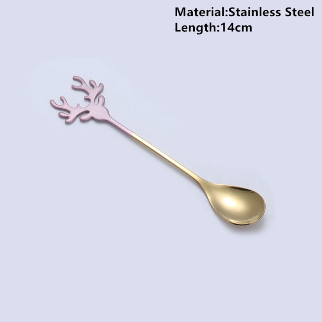 Merry Christmas Deer and Tree Spoon Options
