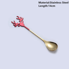 Merry Christmas Deer and Tree Spoon Options