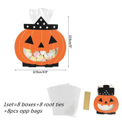 Pumpkin and Ghost Paper Candy Boxes