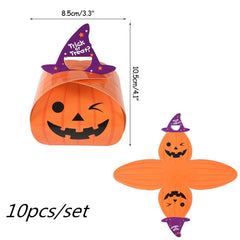 Pumpkin and Ghost Paper Candy Boxes