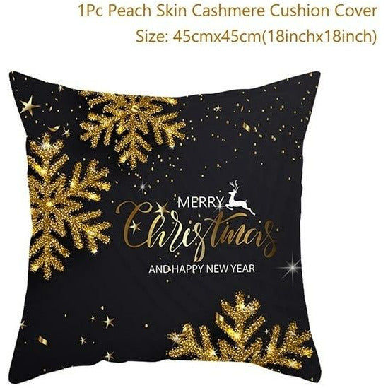 Merry Christmas Colorful Pillow Cover