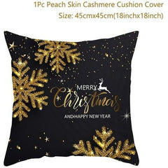 Merry Christmas Colorful Pillow Cover