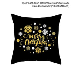 Merry Christmas Colorful Pillow Cover