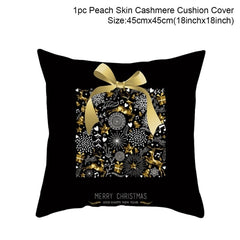 Merry Christmas Colorful Pillow Cover