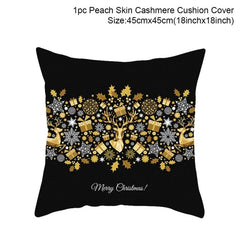 Merry Christmas Colorful Pillow Cover