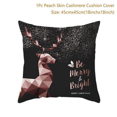 Merry Christmas Colorful Pillow Cover