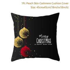 Merry Christmas Colorful Pillow Cover