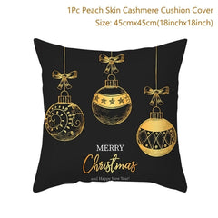 Merry Christmas Colorful Pillow Cover