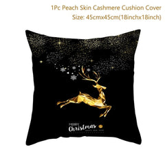 Merry Christmas Colorful Pillow Cover