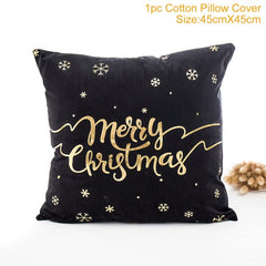 Merry Christmas Colorful Pillow Cover