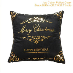 Merry Christmas Colorful Pillow Cover