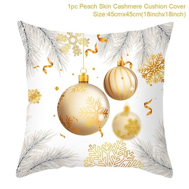 Merry Christmas Colorful Pillow Cover