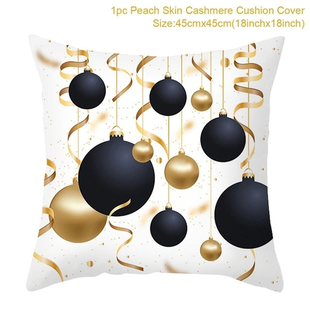 Merry Christmas Colorful Pillow Cover