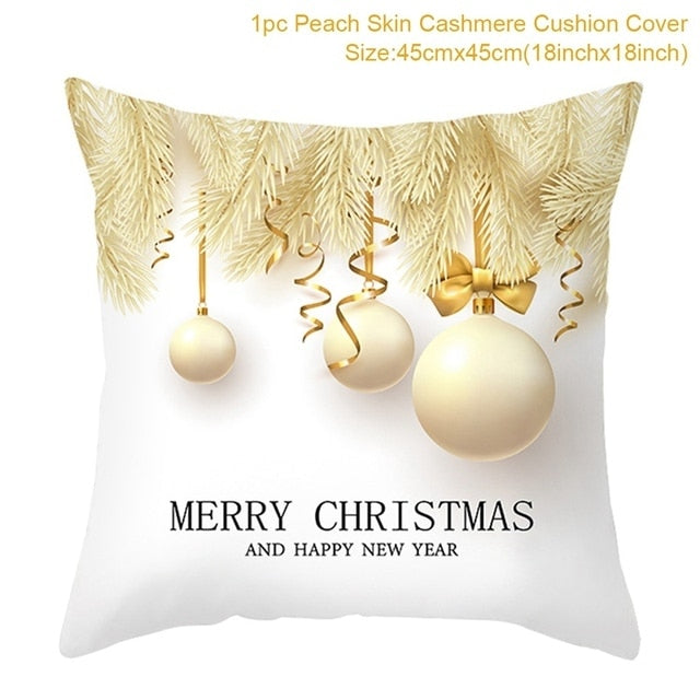 Merry Christmas Colorful Pillow Cover