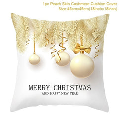 Merry Christmas Colorful Pillow Cover