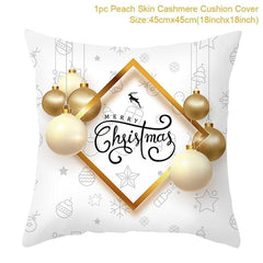 Merry Christmas Colorful Pillow Cover