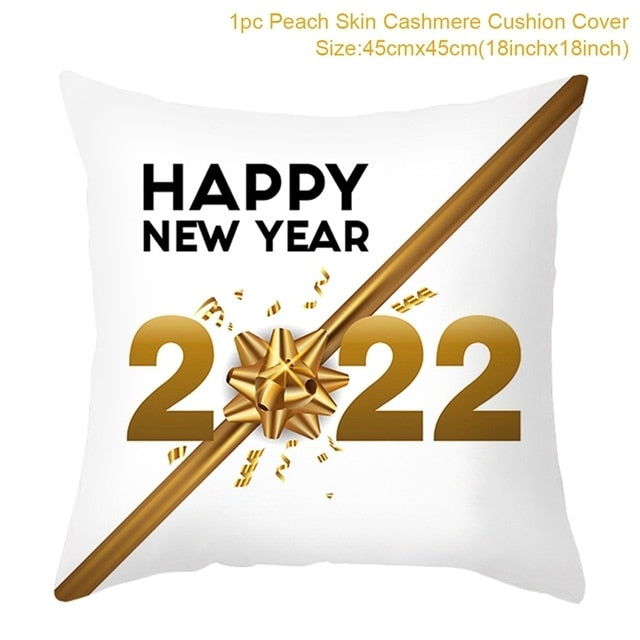 Merry Christmas Colorful Pillow Cover