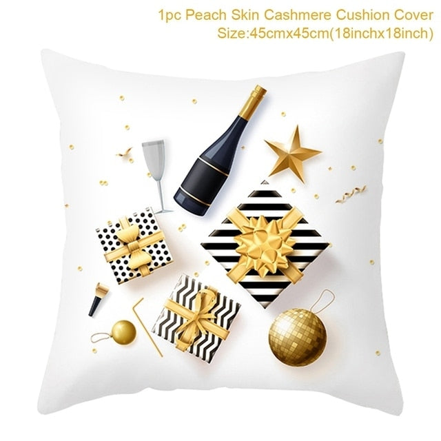 Merry Christmas Colorful Pillow Cover