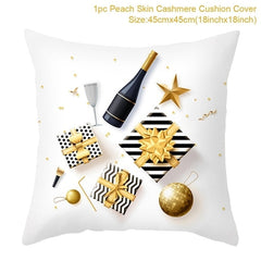 Merry Christmas Colorful Pillow Cover