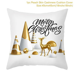 Merry Christmas Colorful Pillow Cover