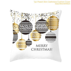 Merry Christmas Colorful Pillow Cover