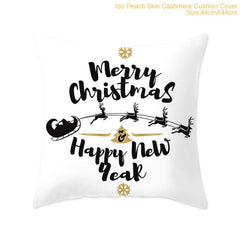Merry Christmas Colorful Pillow Cover