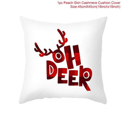 Christmas Themed Colorful Pillow Cover