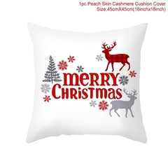Christmas Themed Colorful Pillow Cover