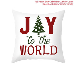 Christmas Themed Colorful Pillow Cover