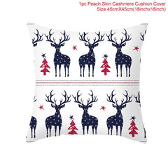Christmas Themed Colorful Pillow Cover