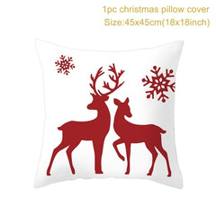 Christmas Themed Colorful Pillow Cover