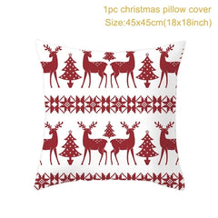 Christmas Themed Colorful Pillow Cover