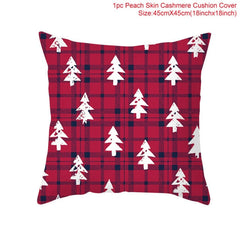 Christmas Themed Colorful Pillow Cover
