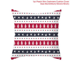 Christmas Themed Colorful Pillow Cover