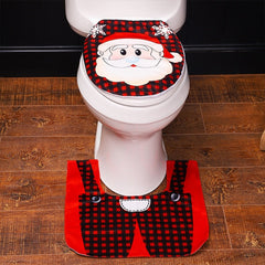 Christmas Toilet Seat Cover & Bathroom Decoration Sets