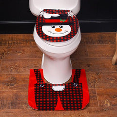 Christmas Toilet Seat Cover & Bathroom Decoration Sets