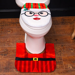Christmas Toilet Seat Cover & Bathroom Decoration Sets