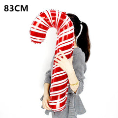 Inflatable Candy Cane and Lollipop Christmas Balloons