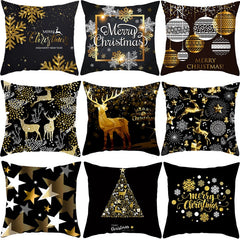 Merry Christmas Colorful Pillow Cover
