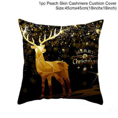 Merry Christmas Colorful Pillow Cover