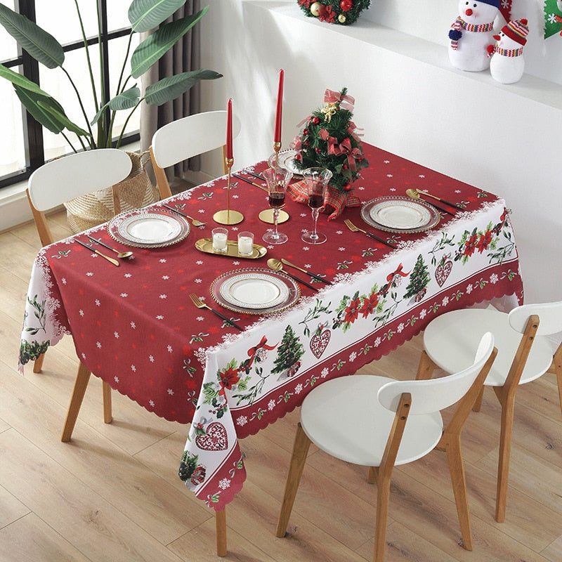 Christmas Print Tablecloth