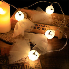 Purple Eyeball Halloween String Lights