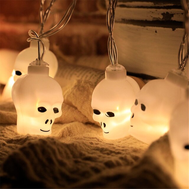 Purple Eyeball Halloween String Lights