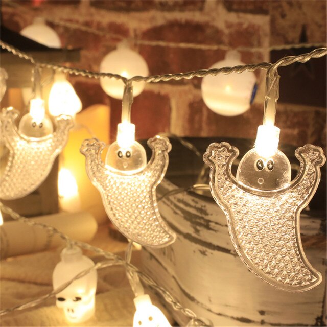 Purple Eyeball Halloween String Lights