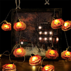 Purple Eyeball Halloween String Lights