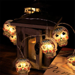 Purple Eyeball Halloween String Lights